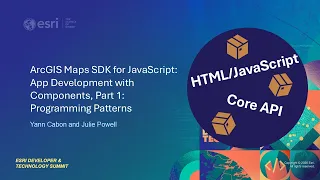 ArcGIS Maps SDK for JavaScript App Development with Components Part 1 Programming Patterns