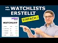 Wie man Watchlists mit Yahoo Finance erstellt