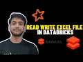 Read and Write Excel data file in Databricks Databricks