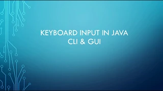 Keyboard Input in JAVA