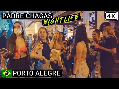 Download MP3 Porto Alegre Nightlife 🇧🇷 Padre Chagas street | Rio Grande do Sul, Brazil |【4K】2021