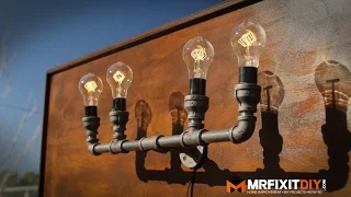 diy industrial pipe lamp