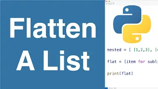 Flatten A List Python Example