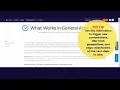 Take action what works section Tutorial