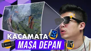 layar 200 inch dalam kacamata nreal air review indonesia