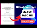 Claim bitcoin every 5 min Bitcoinker com 20 000