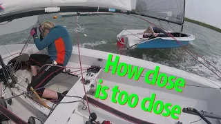 A close call at the Walton and Frinton dinghy regatta 2024