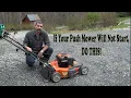 If Your Push Mower Won t Start Do This A step by step guide to getting your push mower running