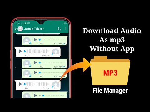 Download MP3 Whatsapp audio download 2023 | How to download whatsapp voice messages
