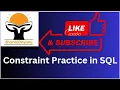 Learn SQL in Marathi 11 Constraint Practice in SQL SQL Database