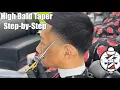 How to do the PERFECT High Taper on ASAIN HAIR Step-by-Step Tutorial