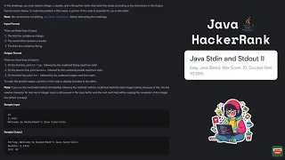 Java HackerRank Java Stdin and Stdout 2 No Talking