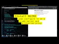Installing and configuring NGINX as a web server and reversed proxy