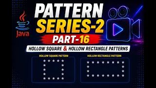 Hollow Square Hollow Rectangle Pattern Program in Java Pattern Series - 2 Part 16 Telugu