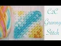 Easy Crochet Corner to Corner Granny Square Blanket