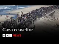 Download Lagu Gaza ceasefire - 200,000 Palestinians head back to shattered homes after two years of war | BBC News