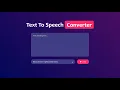 Text To Speech Converter Using HTML CSS JavaScript FMK Tech -