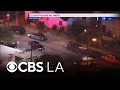 Alleged hit-and-run driver ditches car during police pursuit through South LA