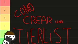 How to create a tierlist easily