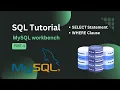 WHERE Clause in SQL SELECT Statement in SQL SQL Tutorial Data Analyst