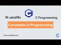 Comments in C Programming Language C Programming in Bangla C - Comments