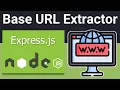 Node js Express Project to Build Bulk Base URL Extractor From Subdomains in Browser Using EJS