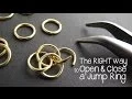 How to Open and Close a Jump Ring the Right Way - Jewelry Tutorial