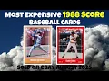 1988 Score Most Expensive eBay Sales Baseball Cards - August 2025