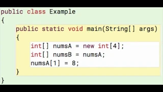 Java Arrays 4 Modify an int array referenced by two variables