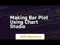 Making bar plot using chart studio