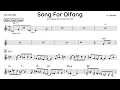 Song For Difang (Kenny Garrett) Alto Sax (Eb) Transcription