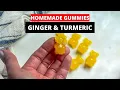 Homemade Turmeric Ginger Gummies Anti-Inflammatory Gut-Healthy Snack