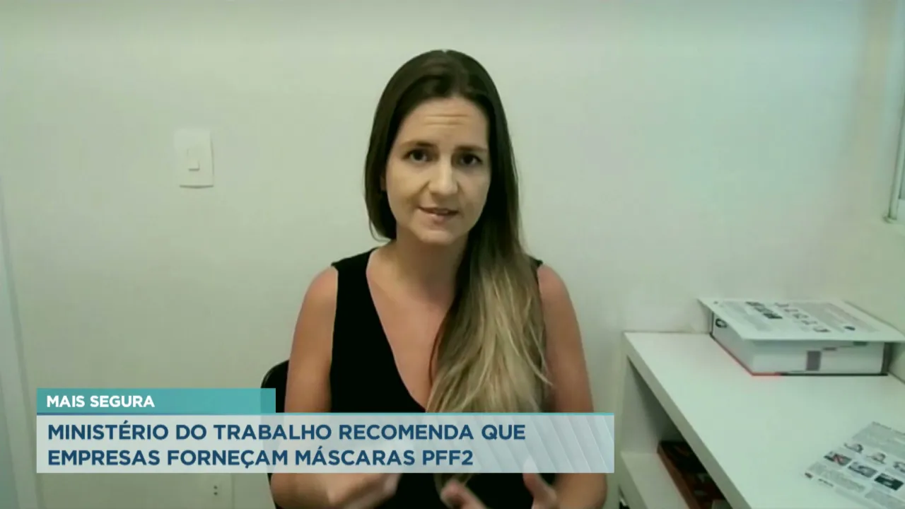 Mais segura: Ministério do trabalho recomenda que empresas forneçam máscaras PFF2