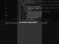 JavaScript string method in html and CSS and JavaScript