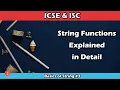 String Functions in Java Detailed Explanation ICSE ISC Basics of String BluejCode