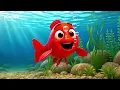 Little Red Fish Swimming in the Lake! 🐟 Popular Kids Songs & Nursery Rhymes | MinoTV