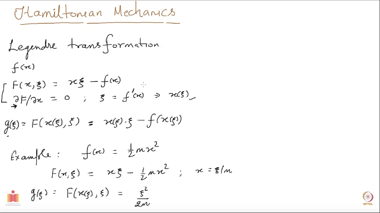 Hamiltonian Mechanics: Hamilton's equations of motion