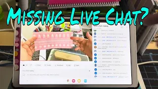 how to view the live chat while watching a replay