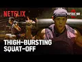 A squat-off that gets heavier by the round Physical 100 Season 2 Netflix ENG SUB