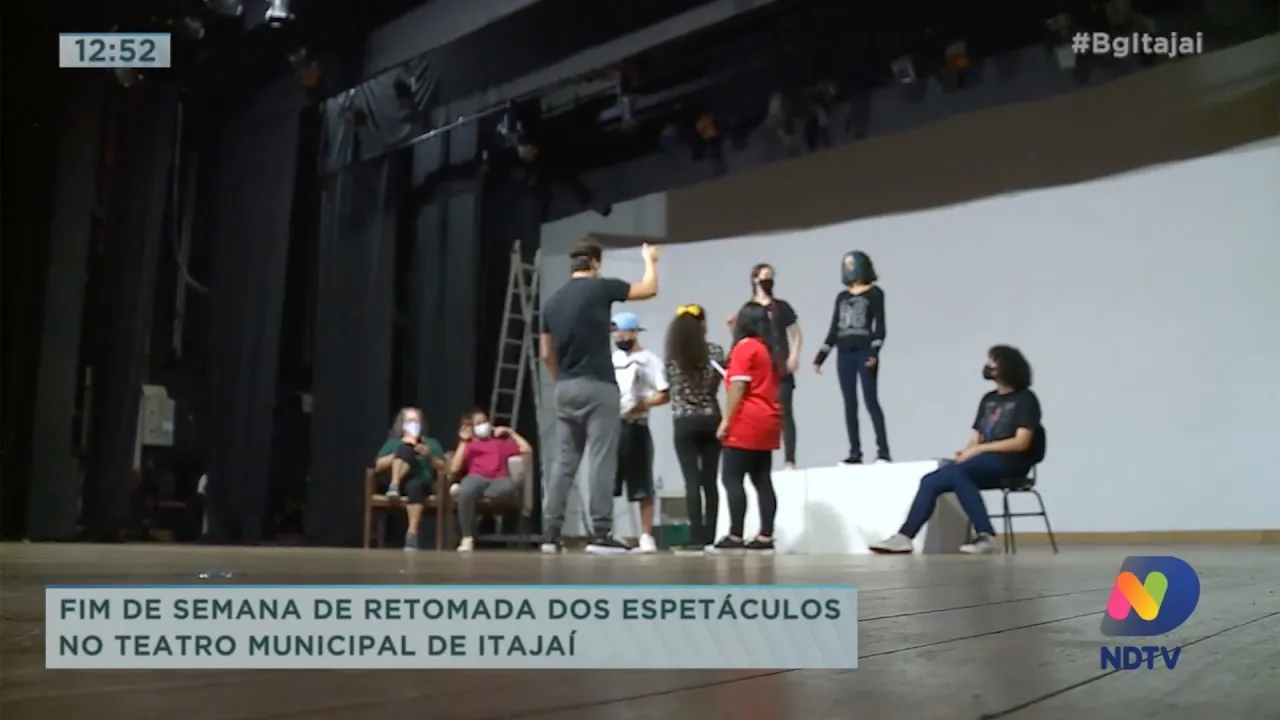Retomada dos espetáculos de teatro em Itajaí
