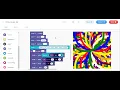 beautiful circle design or pattern in edublocks python