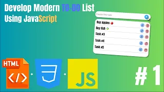 Developing a modern TO-DO List using JavaScript ASMR