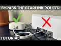 How To Bypass The Starlink Router To Use Your Own