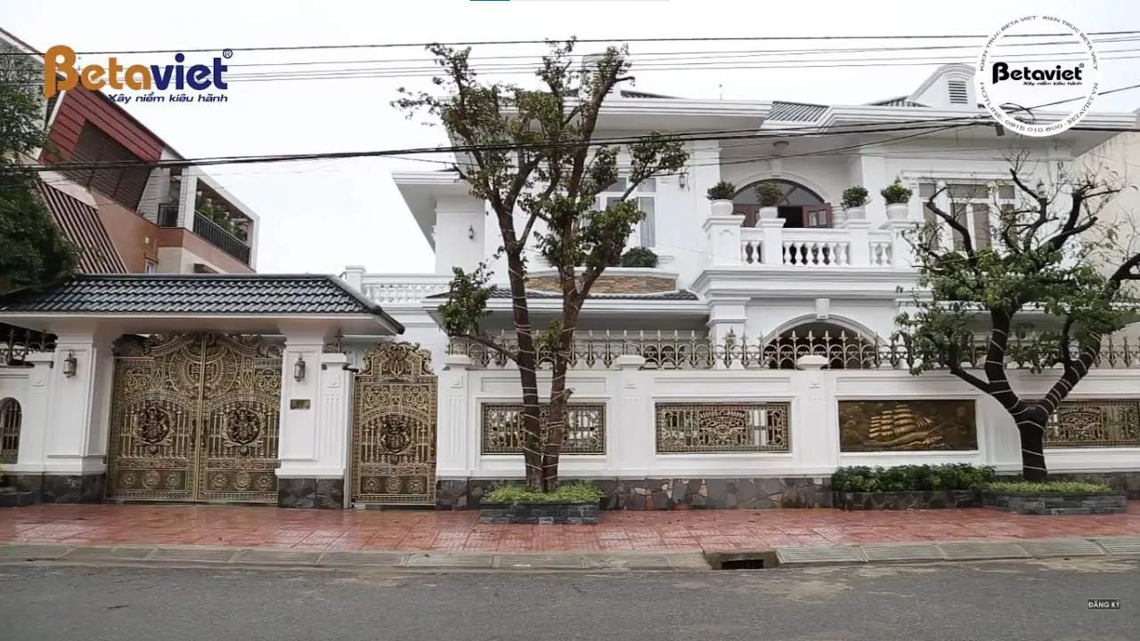 Ngỡ ngàng mẫu thiết kế biệt thự châu Âu đẳng cấp tại Hà Tĩnh