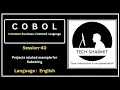 Substring Extraction in COBOL - Project related example for Substring extraction Session-40
