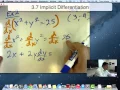 Ap Calculus 3 7 Implicit Differentiation Example 2
