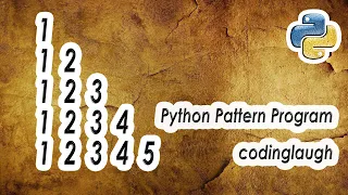 Right Triangle Number Pattern Python Pattern Program Bangla