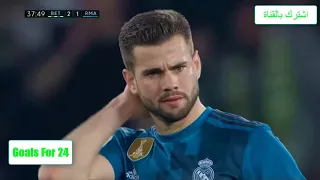 ملخص مباراة ريال مدريد وريال بيتيس 5 3 تألق رونالدو الدوري الاسباني جنون حفيظ دراجي 18 2 2018 HD 