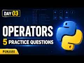 Python Course Operators Explained in Punjabi Day 03