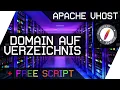 Domain auf Verzeichnis umleiten Apache virtual host anlegen Free Script Server Spacer